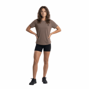 Women's Dry Fit Brown Tshirt